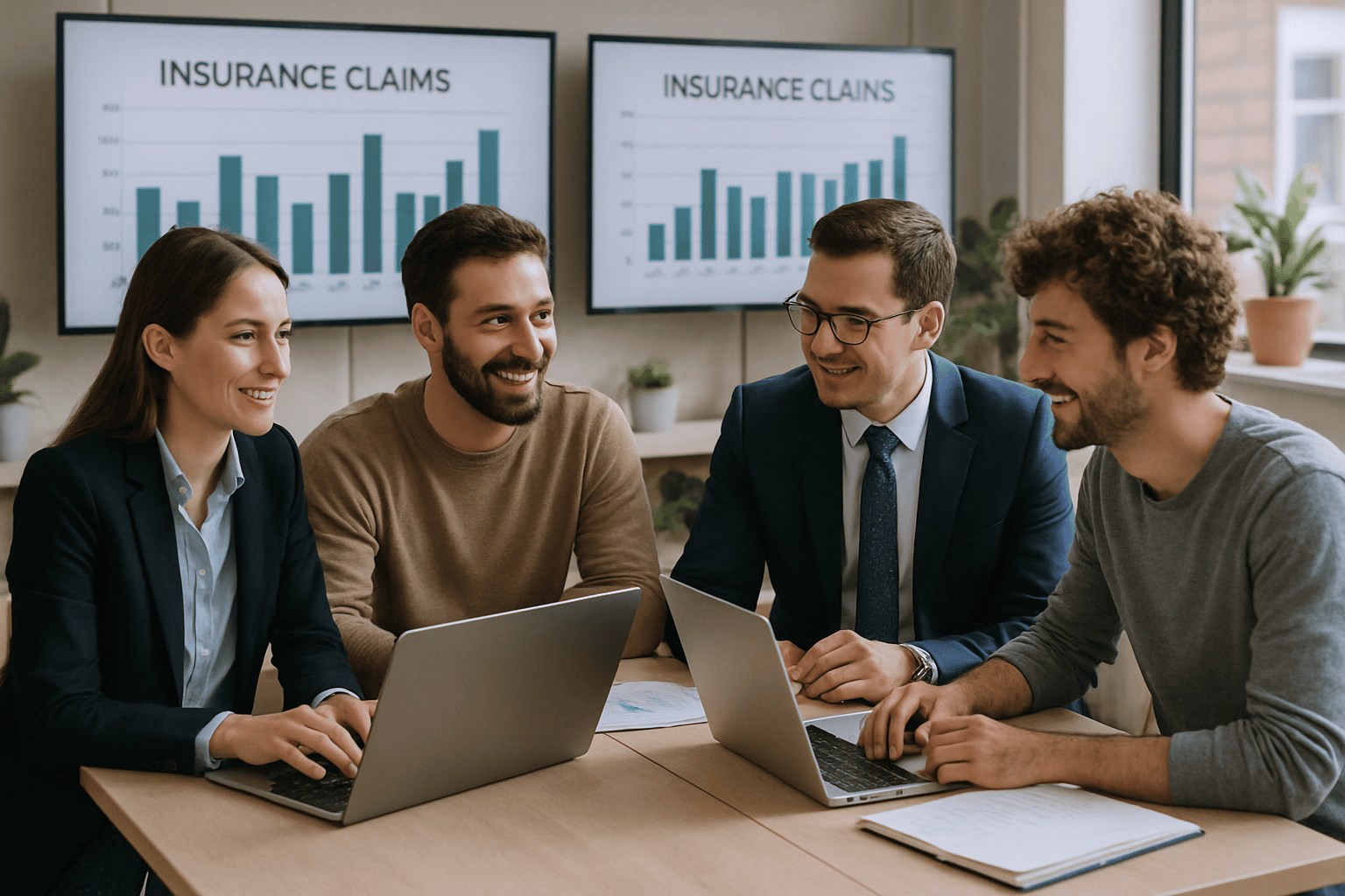 Aseguradora y startup colaborando